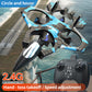 Camouflage Green 2.4G Remote Control Stunt Fighter Drone  - Manual Toss Launch, One-Key Operation for 360° Flip & Circular Flight, 3-Speed Adjustable Stable Quadcopter with Night Lights