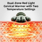Wireless 4D Bionic 10-Fingers Shoulder & Neck Massager - EMS Micro-current & Vibration Neck Reliever with 2-Level Red Light Heat