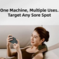 Wireless 4D Bionic 10-Fingers Shoulder & Neck Massager - EMS Micro-current & Vibration Neck Reliever with 2-Level Red Light Heat