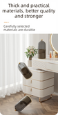 Yellow 360° Rotating Makeup Brush Holder with Transparent Dust-Proof Sliding Door - Large Capacity Cosmetic Organizer, Professionaln Gradient Dual Zones