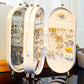 Green 4-Layer Retractable Screen-Style Jewelry Display Stand With Mirror Zone - Dust-Proof Necklace & Earring Organizer Case for Vanity