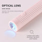 Gradient Red Mini Handheld LED/UV Manicure Light with Digital Display - Portable One-Finger Curing Pen