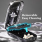 Blue Portable Mini Pill Organizer with 1/2 & 1/4 Precision Cutter - 3-Compartment Daily Travel Medicine Case with Rolling Knob Lock