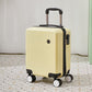 Yellow 14 Inch Lightweight Carry-on Luggage for heights under 1.6m - Underseat & Overhead Cabin Hardside Suitcase