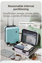 White 16 Inch Lightweight Carry-on Luggage for heights over 1.6m - Underseat & Overhead Cabin Hardside Suitcase