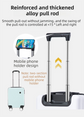 Black 16 Inch Lightweight Carry-on Luggage for heights over 1.6m - Underseat & Overhead Cabin Hardside Suitcase with Cup Holder & Phone Stand