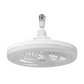 White Quiet Remote LED Ceiling Fan Light with Aromatherapy Slot and Removable E27 Base Socket -  Timer & Dimmable & 3-Speed & 3-Color Temperature Adjustable