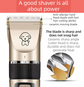 Gold K5 Lightweight Pet Precision Grooming Clipper - USB Rechargable, Low Noise Dog & Cat Hair Trimmer with 5-Level Adjustable Titanium Ceramic Blade & 4*Guide Combs
