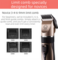Gold K5 Lightweight Pet Precision Grooming Clipper - USB Rechargable, Low Noise Dog & Cat Hair Trimmer with 5-Level Adjustable Titanium Ceramic Blade & 4*Guide Combs
