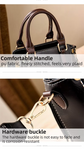 Caramel Trendy Vertical Square PU Leather Moto Crossbody Bag & Tote with 5-Pocket Organized Compartments & Adjustable Strap