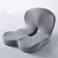 Grey Ergonomic Memory Foam Seat Cushion & Lumbar Support(44x42x32CM) - Relieves Sciatica & Corrects Posture with Breathable Cover