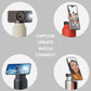 Dark Blue 24oz Stainless Steel Insulated Water Bottle With 90° Adjustable Vertical/Horizontal Magnetic Phone Holder - Ringo Style Magnetic Lid Sport Flask