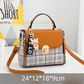 Brown Large Capacity PU Leather Women&