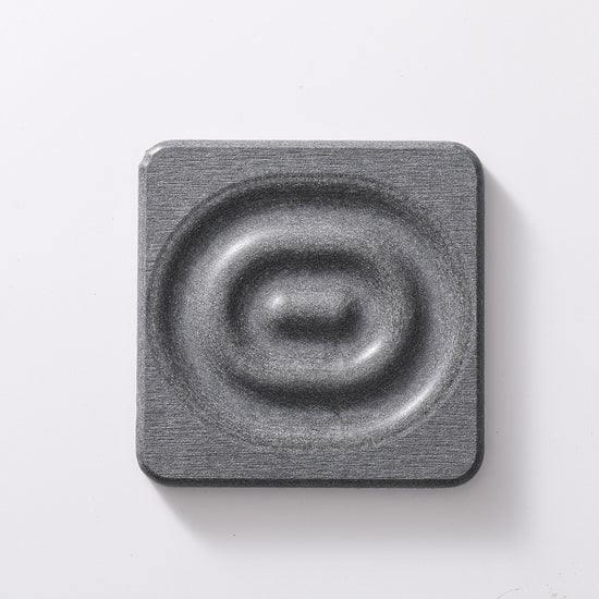 6-Pack Dark Grey Instant Dry Diatomite Square Coaster Tray(10x10CM) - Ultra-Absorbent Bathroom Sink Caddy & Cup Mat