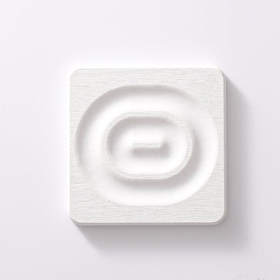 6-Pack White Instant Dry Diatomite Square Coaster Tray(10x10CM) - Ultra-Absorbent Bathroom Sink Caddy & Cup Mat