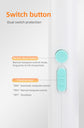 2-in-1 Foldable Electric Mosquito Swatter & UV Light Killer Lamp with 180° Rotating Head and Base - Wall-Mounted & Self-Standing Non-Toxic Pest Control