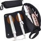 Purple Premium Insulated Roll-Up Travel Case for Hair Styling Tools & Blow Dryers with Muti-Pockets (18x5.5x5 Inch)