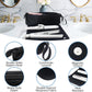 White Premium Insulated Roll-Up Travel Case for Hair Styling Tools & Blow Dryers with Muti-Pockets (18x5.5x5 Inch)
