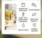 3L Compact Fridge-Ready Cold Drink Dispenser with Spigot, Timer and Infuser Filter - Food-Grade PP & Heat Resistant Fruit Tea Tank