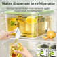 5L Compact Fridge-Ready Cold Drink Dispenser with Spigot, Timer and Infuser Filter - Food-Grade PP & Heat Resistant Fruit Tea Tank