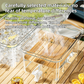 5L Compact Fridge-Ready Cold Drink Dispenser with Spigot, Timer and Infuser Filter - Food-Grade PP & Heat Resistant Fruit Tea Tank