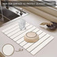 30x40cm Foldable Marble Pattern Kitchen Dish Drainer(Style 1) - Ultra-Absorbent Natural Stone Mat, Fast-Drying & Space-Saving