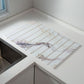 30x40cm Foldable Marble Pattern Kitchen Dish Drainer(Style 2) - Ultra-Absorbent Natural Stone Mat, Fast-Drying & Space-Saving