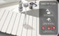 30x40cm Foldable Marble Pattern Kitchen Dish Drainer(Style 2) - Ultra-Absorbent Natural Stone Mat, Fast-Drying & Space-Saving
