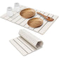 30x40cm Foldable Marble Pattern Kitchen Dish Drainer(Style 4) - Ultra-Absorbent Natural Stone Mat, Fast-Drying & Space-Saving
