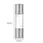 2 Pack 2-in-1 Stainless Steel Manual Spice Grinder Dual Head Salt and Pepper Mill with Adjustable Coarseness for Australian BBQ Kitchen and Travel