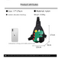 Red Kids Cartoon Dinosaur Chest Bag Cute Lightweight Nylon Crossbody Shoulder Pack for Toddlers Outings and Travel New Arrival Gift