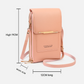 Red Touch Screen Crossbody Phone Bag for Women Small Shoulder Purse with Dual Zippers and Card Slots Compact Travel Pouch Australian Lifestyle