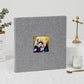 Grey Linen Self-Adhesive Photo Album DIY Scrapbook with Cover Window 11x10.6 Inch for Family Wedding Travel Memories Preservation Australian Home