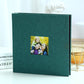 Dark green Linen Self-Adhesive Photo Album DIY Scrapbook with Cover Window 11x10.6 Inch for Family Wedding Travel Memories Preservation Australian Home