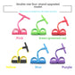 Yellow Home Multi-Function Foot Pedal Resistance Trainer – 4-Strand Elastic Pull Rope for Abdominal Exercise, Sit-Up Assistance, and Full-Body Fitness (Unisex)
