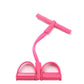 Pink Home Multi-Function Foot Pedal Resistance Trainer – 4-Strand Elastic Pull Rope for Abdominal Exercise, Sit-Up Assistance, and Full-Body Fitness (Unisex)