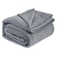 Grey Ultra-Soft Coral Fleece Blanket – Lightweight Summer Throw for Office Naps, Air Conditioning, and Cozy Home Use(150*200cm)