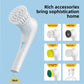 Electric Cleaning Brush with 5 Replaceable Heads – Waterproof, Rechargeable Kitchen Scrubber for Dishes, Surfaces & Deep Cleaning