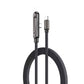 240W USB-C to USB-C Fast Charging Cable with Integrated Folding Phone Stand and 90 Degree Elbow for Mobile Gaming and Video Streaming