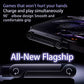 240W USB-C to USB-C Fast Charging Cable with Integrated Folding Phone Stand and 90 Degree Elbow for Mobile Gaming and Video Streaming