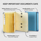 Blue Important Document Organizer Folder with 10 Manila Envelopes and Acid-Free Paper for Home Office Estate Planning and Aussie Travel