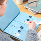 Blue Important Document Organizer Folder with 10 Manila Envelopes and Acid-Free Paper for Home Office Estate Planning and Aussie Travel