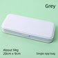 3-Pack Grey Macaron Color Pencil Case with Multi-Compartment Storage Waterproof PP Stationery Organizer for Australian Students School Essentials
