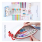 Red Large Capacity Double Layer Pencil Case Waterproof PU Leather Stationery Organizer for Australian Students and Office Use High Capacity Makeup Bag