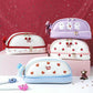 Blue Large Capacity Double Layer Pencil Case Waterproof PU Leather Stationery Organizer for Australian Students and Office Use High Capacity Makeup Bag