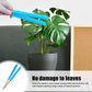 Orange 3 Pack Microfiber Plant Leaf Cleaning Tongs with Removable Sleeves and Natural Bamboo Handles for Houseplants Maintenance