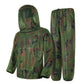 Jungle camouflage Camouflage Mosquito Repellent Suit Ultra-Fine Mesh Hooded Ghillie Suit for Outdoor Hunting Camping Fishing and Beekeeping(XL/XXL)
