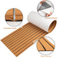 Teak EVA Foam Boat Flooring Sheet Brown with Black Stripes Self-Adhesive Marine Decking Mat for Yacht Fishing Boat RV DIY Upgrade Australian Boating(2400x400x6mm)