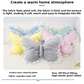 Pink Elegant Butterfly Lace Throw Pillow 60x45cm Soft Decorative Cushion for Sofa Bedroom Office and Car Comfort Backrest Accessory