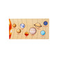 The Eight Planets 0.42 Educational Wooden Cognitive Matching Puzzle Toy for Kids Early Learning and Fine Motor Skill Development, Durable Preschool Accessory